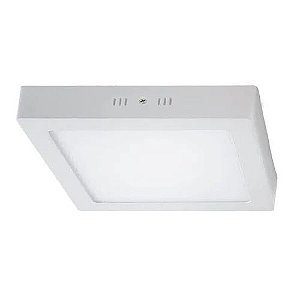 Plafon LED de Sobrepor 24W Quadrado 30x30 Natural 4000K - Vluz